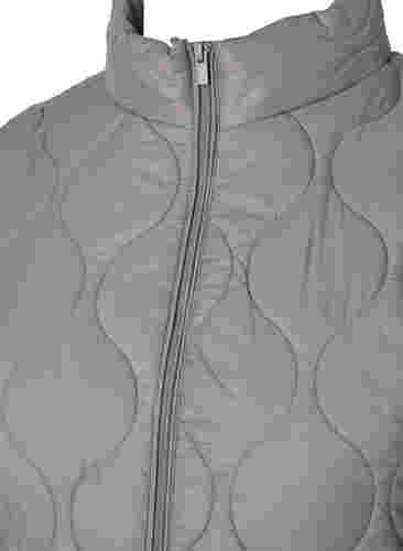 Quiltet jakke med lynlås og lommer , Moon Rock, Packshot image number 2