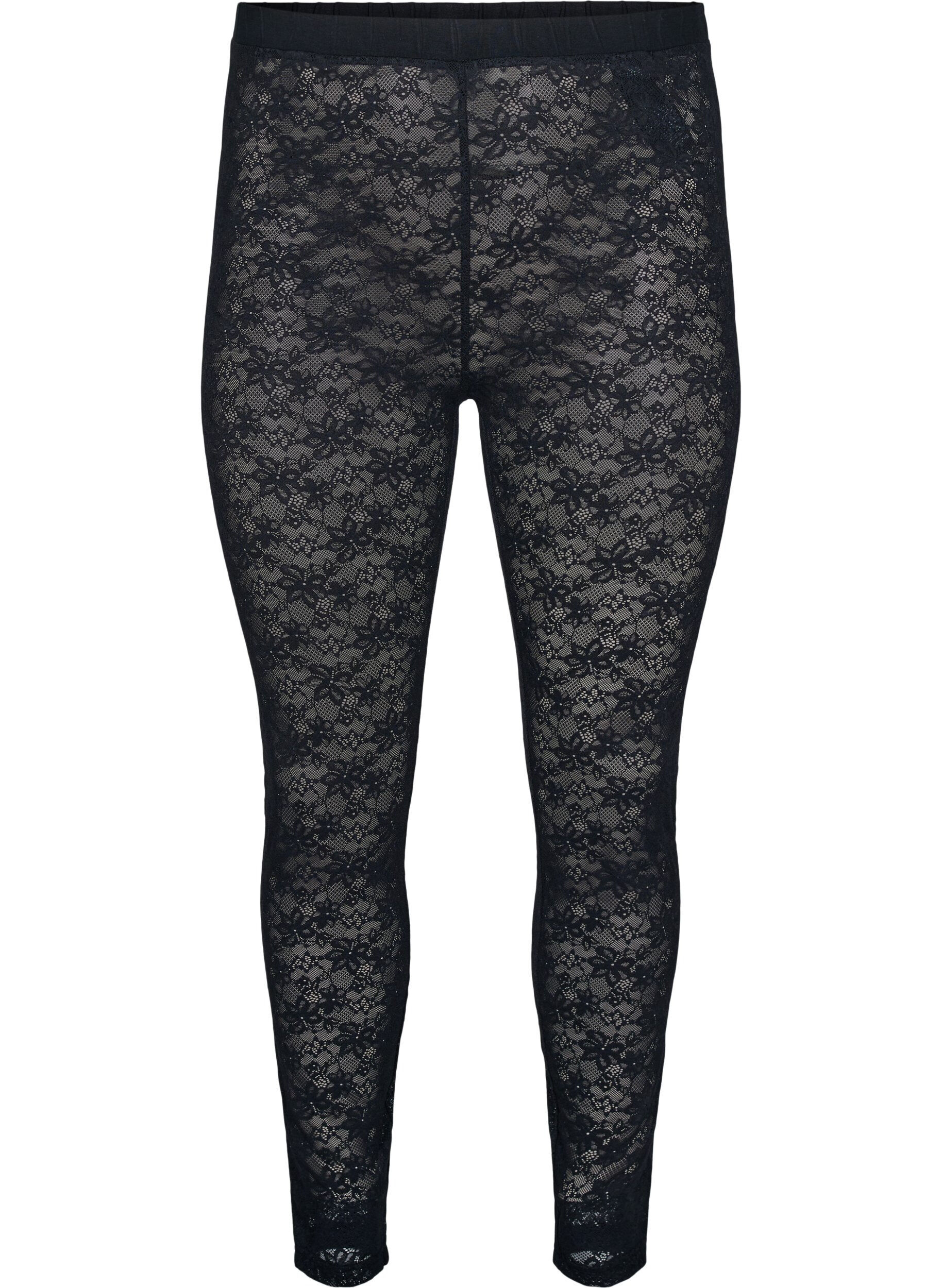 Zizzi Blonde leggings, Sort, Packshot image number 0