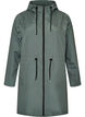Parka i let materiale med h&aelig;tte, Gr&oslash;n, Packshot image number 0