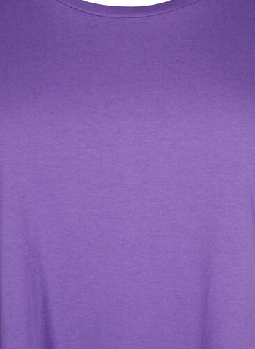 Kortærmet t-shirt i bomuldsblanding, Deep Lavender, Packshot image number 2