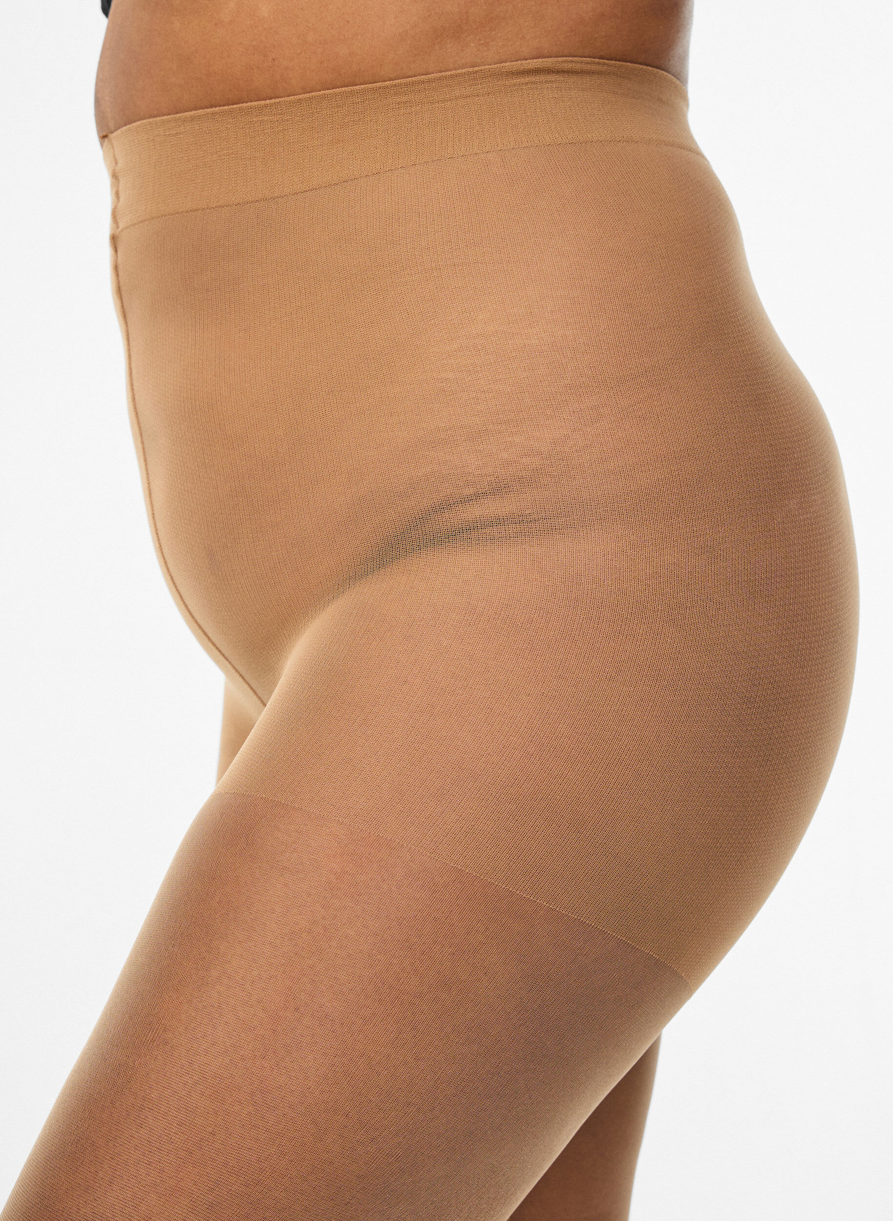 ZizziMat str&oslash;mpebuks i 30 denier, Beige, Model image number 2