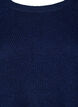 Strikbluse med rund hals, Naval Academy Mel., Packshot image number 2
