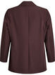 Klassisk blazer med knaplukning, Brun, Packshot image number 1