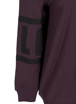 Sweatshirt med høj hals, Blackberry Wine, Packshot image number 3