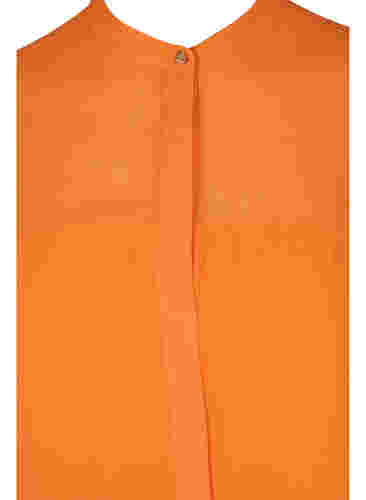 Lang viskose skjorte med 3/4 ærmer, Orange Peel, Packshot image number 2