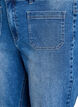 Jeans med forlommer og lige ben, Bl&aring;, Packshot image number 2