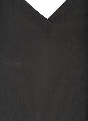 Kjole med 2/4 ærmer og a-form , Black, Packshot image number 2