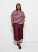 Satin midi-nederdel, R&oslash;d, Model image number 0