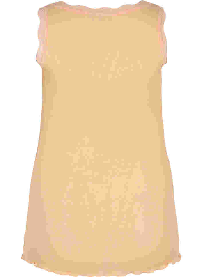 Top med blondekant, Almond Cream, Packshot image number 1