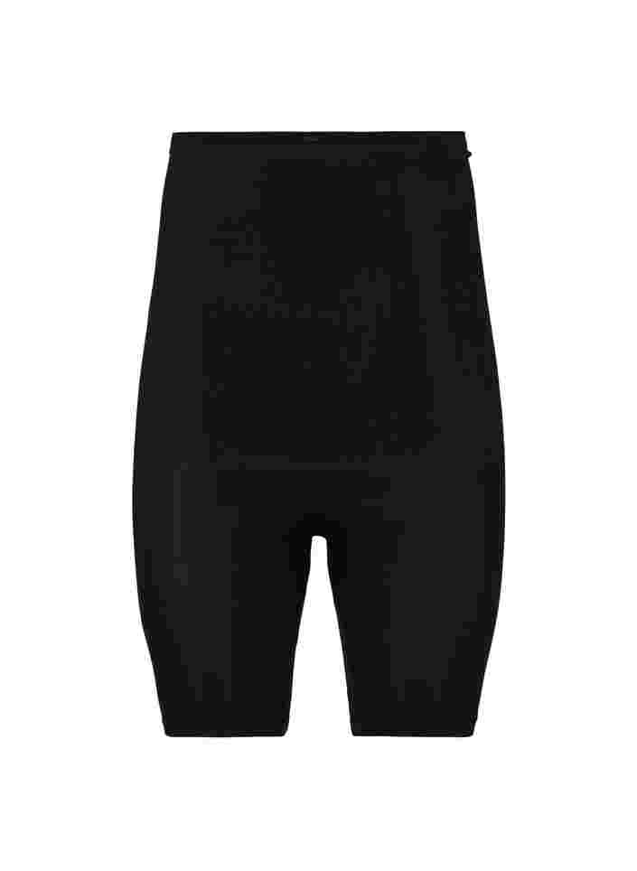 Højtaljede shapewear shorts, Black, Packshot image number 0