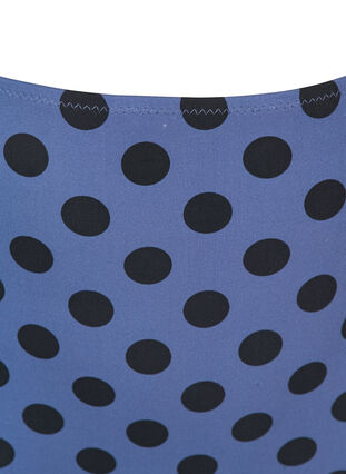 Højtaljet bikini underdel med print, Blue Indigo Dot, Packshot image number 2