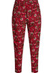 Natbukser i bomuld med print, R&oslash;d, Packshot image number 1
