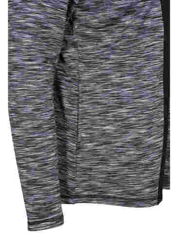 Sportscardigan med lynlås og høj hals, Black, Packshot image number 3