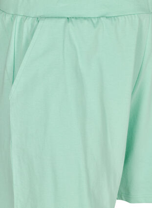 Løse bomulds shorts med lommer, Lichen, Packshot image number 3