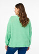 Strikcardigan med uld og knapper, Light G. Green Mel., Model image number 1