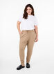 Cropped Maddison bukser, Beige, Model image number 0