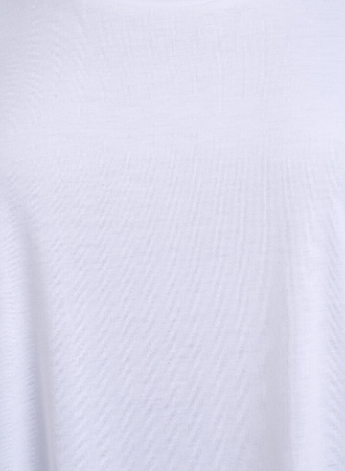 Kort&aelig;rmet natkjole med tekstprint, , Packshot image number 2