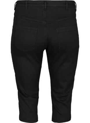 Højtaljede Amy capri jeans med super slim fit, Black, Packshot image number 1