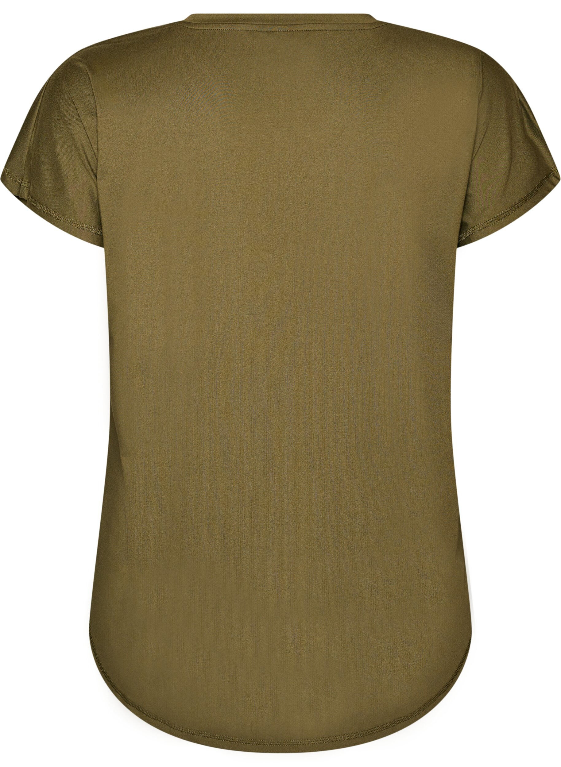 ZizziKort&aelig;rmet tr&aelig;nings t-shirt med v-hals, Gr&oslash;n, Packshot image number 1