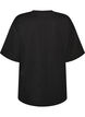 Active T-shirt med loose fit og broderet statement, Sort, Packshot image number 1