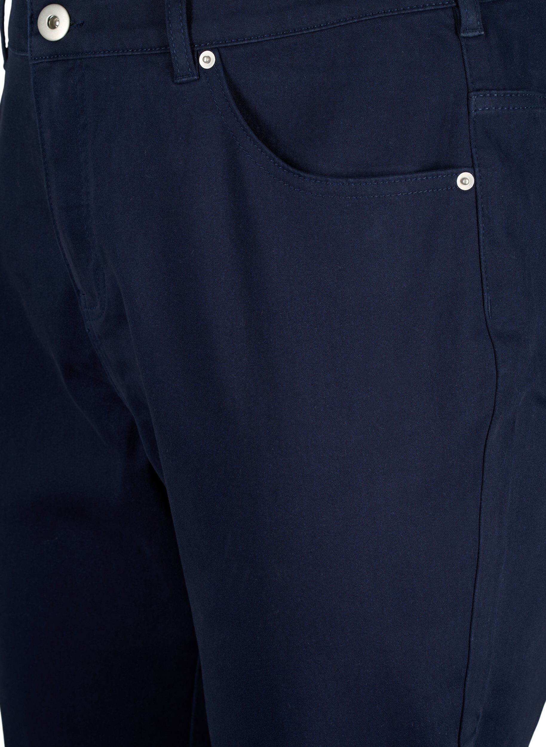 Zizzi Knickers med h&oslash;j talje og broderi anglaise , Night Sky, Packshot image number 2