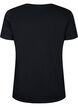 Bomulds t-shirt med pailletter, Black W. Face, Packshot image number 1