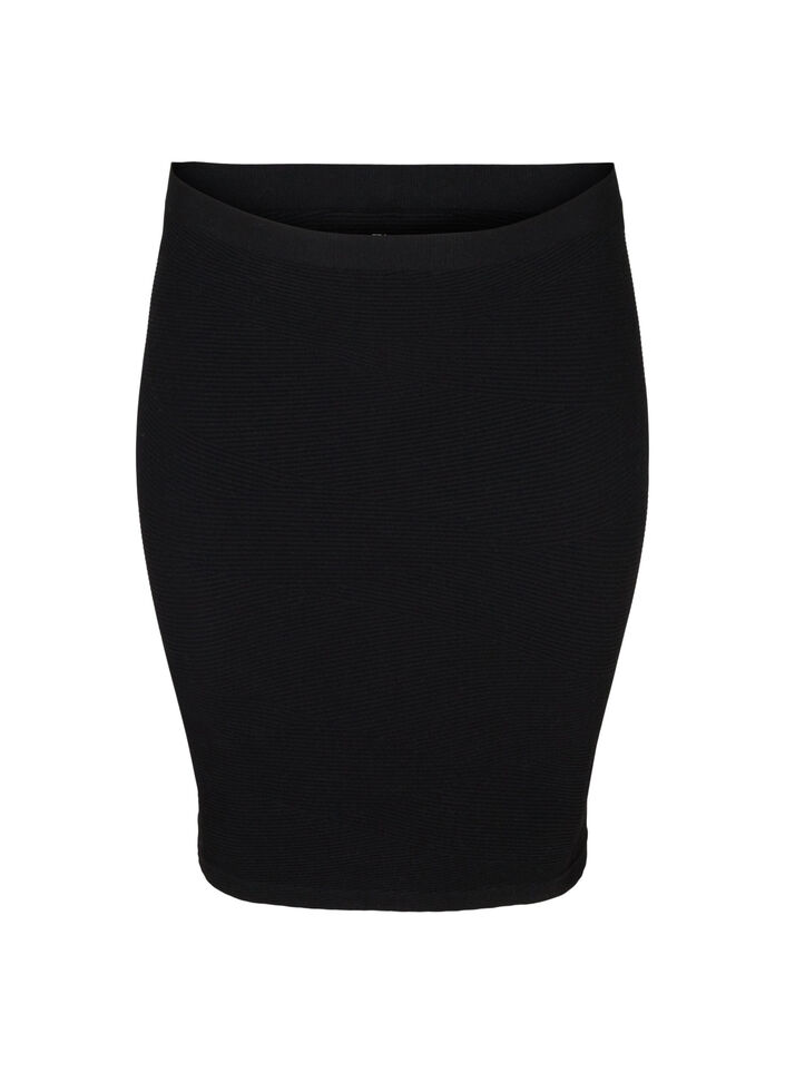Tætsiddende seamless nederdel , Black, Packshot image number 0