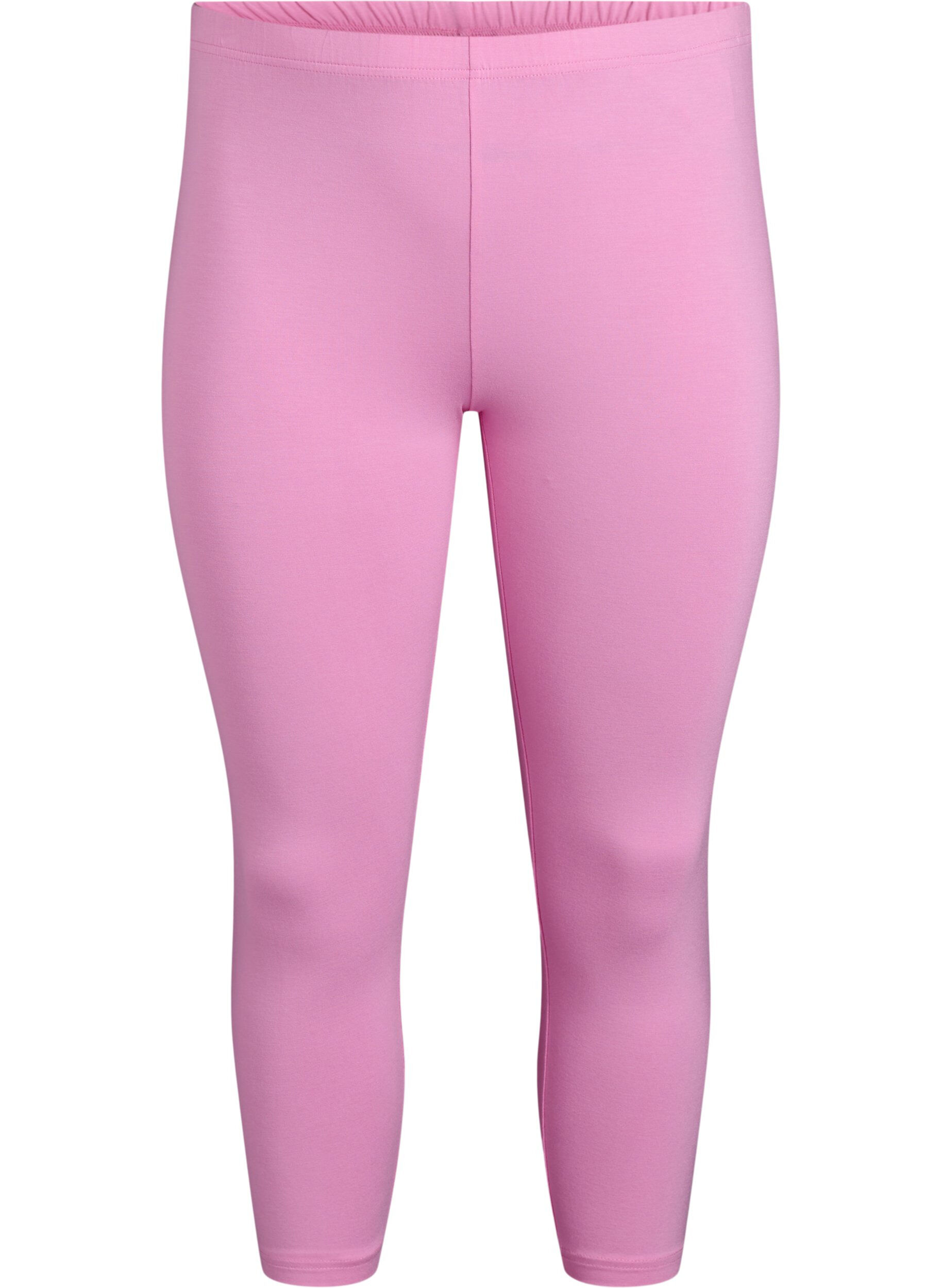 Zizzi Basis 3/4 leggings i viskose, Lyser&oslash;d, Packshot image number 0