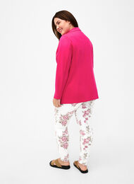 Super slim Amy jeans med blomsterprint, White R.AOP, Model