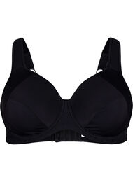 CORE, HIGH SUPPORT WIRE BRA - Sports bh med bøjle, Black