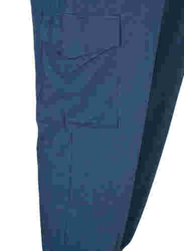 Sweatpants med cargolommer, Insignia Blue Mel. , Packshot image number 3