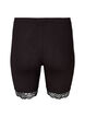Cykelshorts med blondekant, Sort, Packshot image number 1