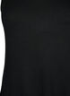Ærmeløs ribkjole i viskose, Sort, Packshot image number 2