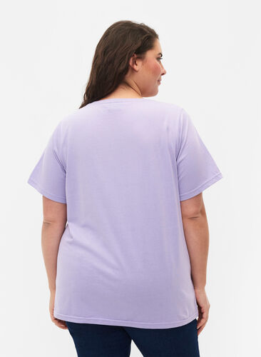 FLASH - T-shirt med motiv, Lavender, Model image number 1