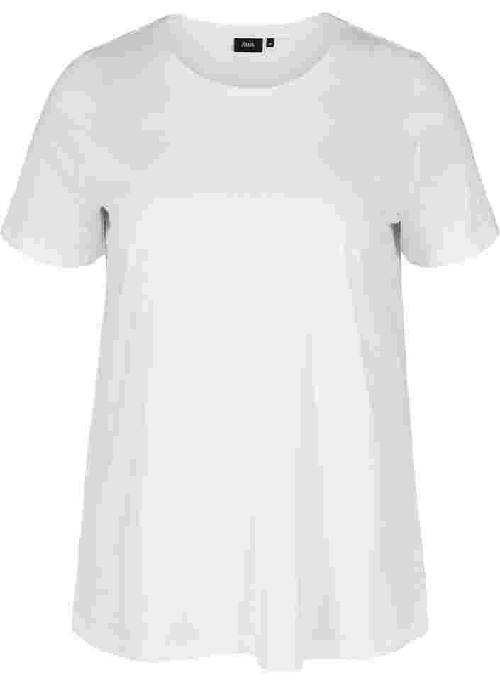 2-pak kortærmet t-shirt i bomuld, Black/Bright White, Packshot image number 3