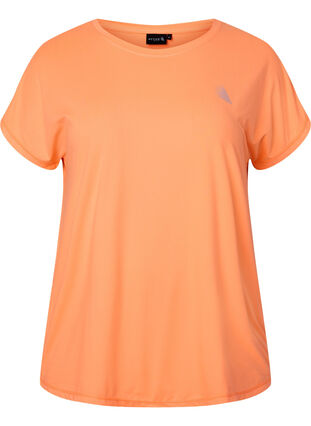Kortærmet trænings t-shirt, Neon Orange, Packshot image number 0
