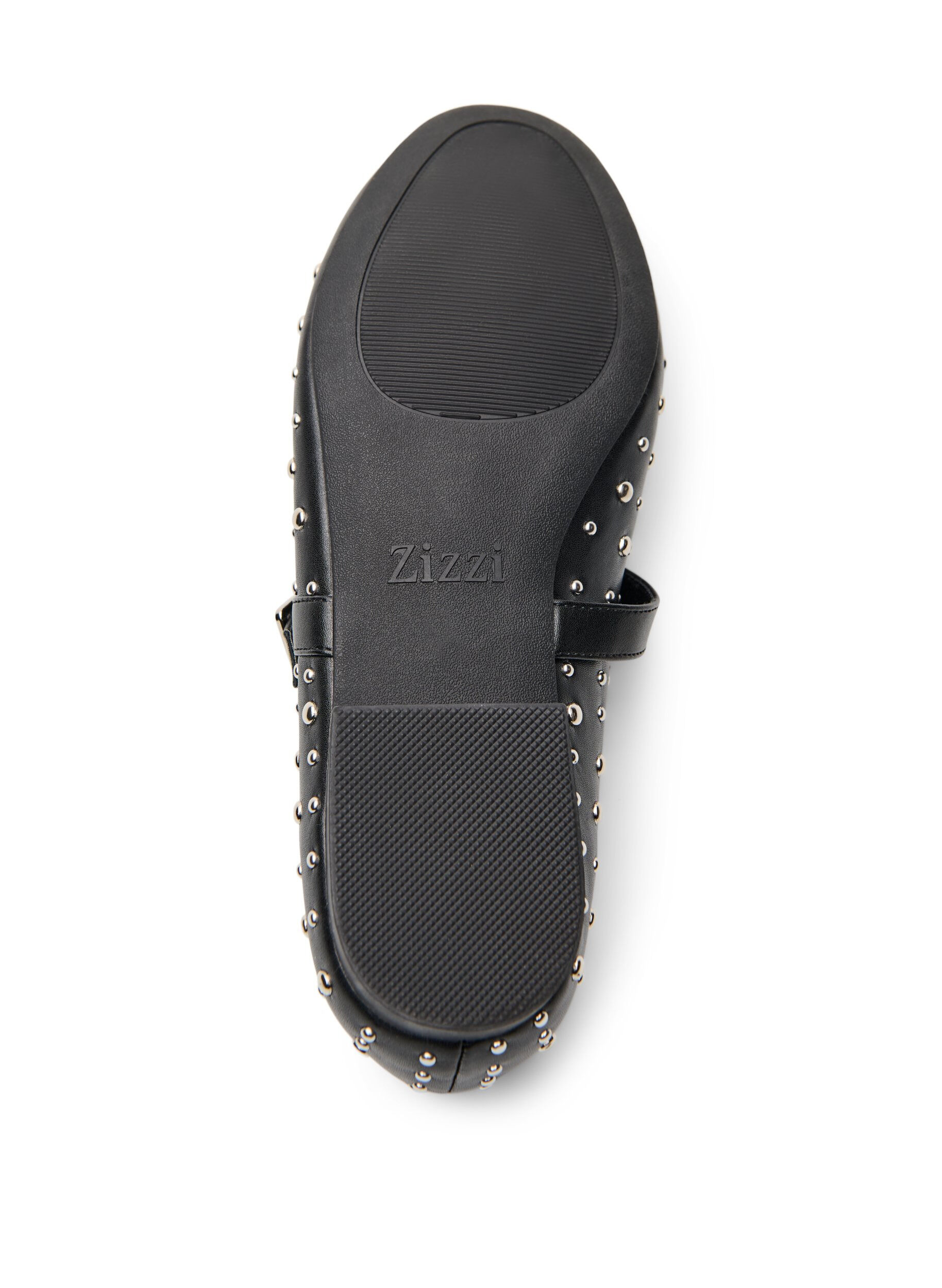 Zizzi Ballerina med nitter, Sort, Packshot image number 5