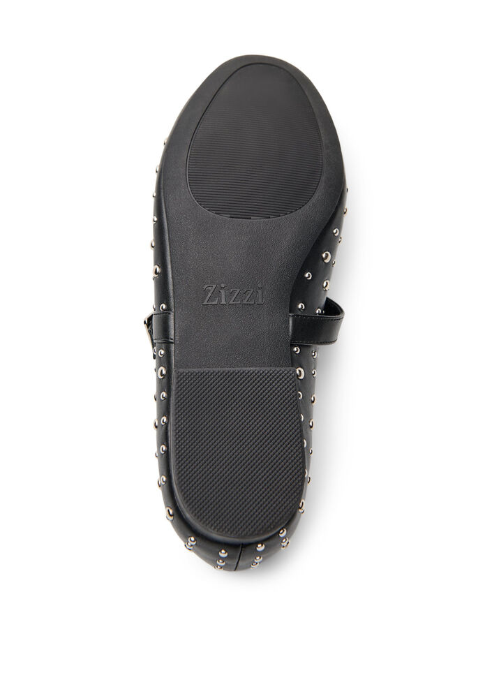 Ballerina med nitter, Sort, Packshot