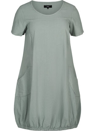 Kjole med lommer, Slate Gray, Packshot image number 0