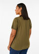 FLASH - T-shirt med motiv, Olive Night Flower, Model image number 1