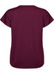 L&oslash;s tr&aelig;nings t-shirt med V-hals, Lilla, Packshot image number 1