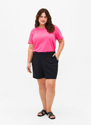 FLASH - T-shirt med rund hals, Hot Pink, Model image number 2
