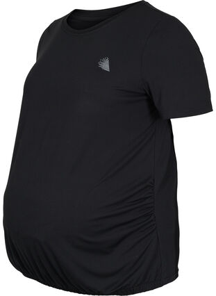 Graviditets trænings t-shirt, Black, Packshot image number 0