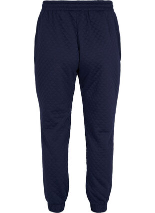 Sweatpants med quiltet mønster, Navy Blazer, Packshot image number 1