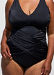 Badedragt med draperet krydsdetalje, Sort, Model image number 2