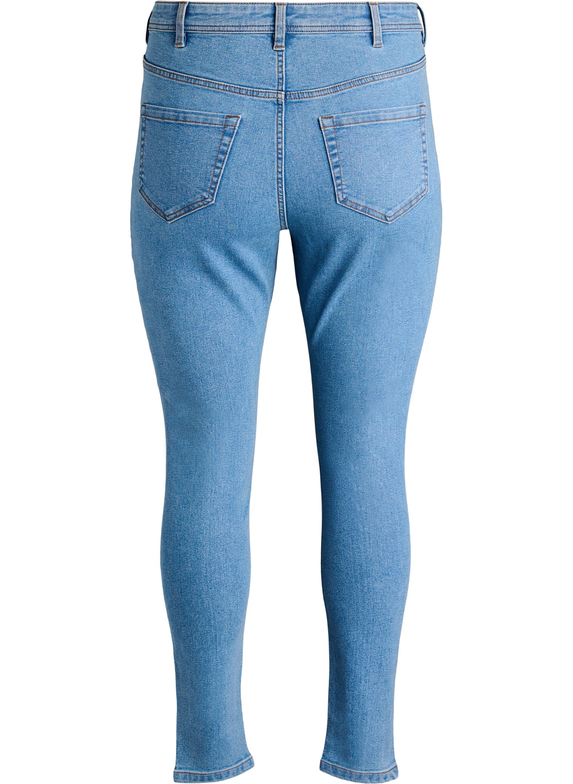 Zizzi FLASH - Jeans med super slim fit, Bl&aring;, Packshot image number 1