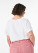 T-shirt i bomuld med printmotiv, Hvid, Model image number 2