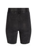 T&aelig;tsiddende jerseyshorts med washed effekt, Sort, Packshot image number 1