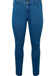 Højtaljede super slim Amy jeans, Mid Blue