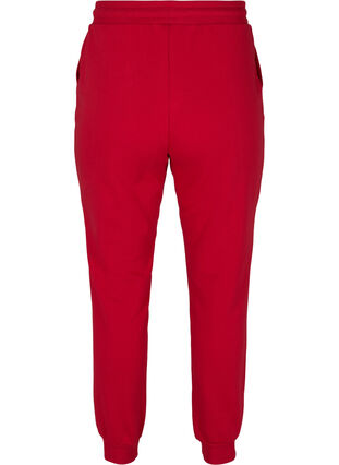 Løse sweatpants med lommer, Red, Packshot image number 1